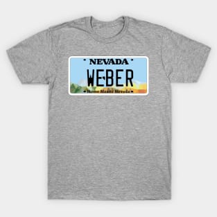 Weber Grill Nevada vanity license plate T-Shirt